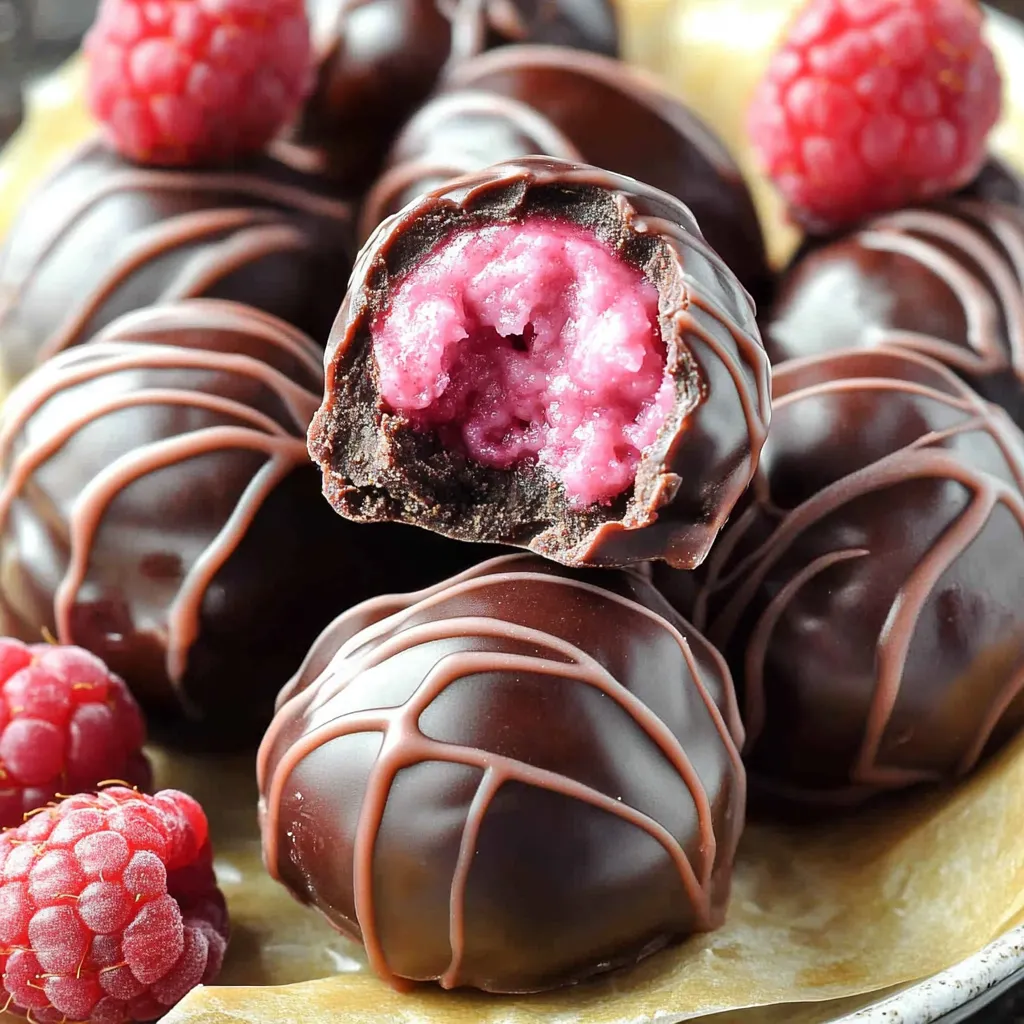 Easy No-Bake Raspberry Cheesecake Truffles for Parties